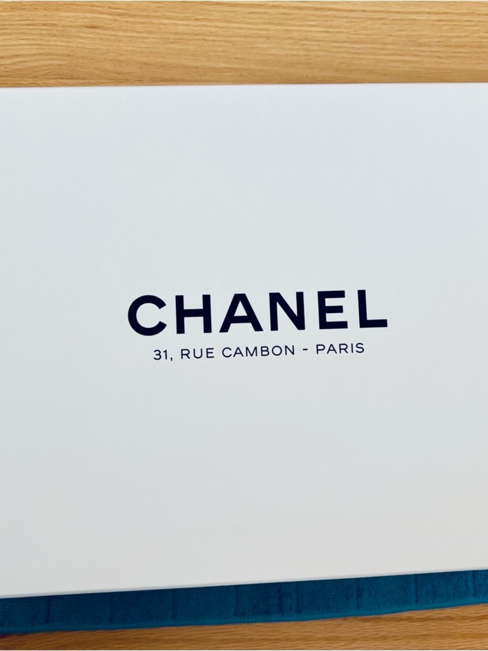 CHANEL White Box with Black Logo